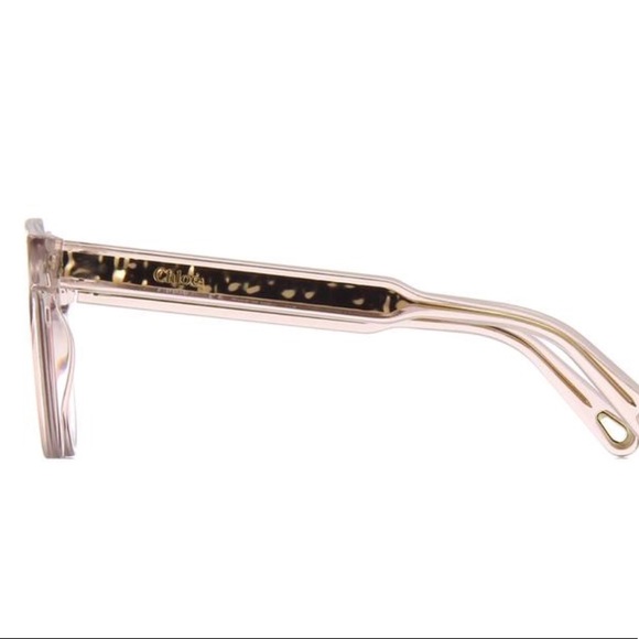 NWT CHLOÉ 52mm V-round Sunglasses In Champagne main image 4